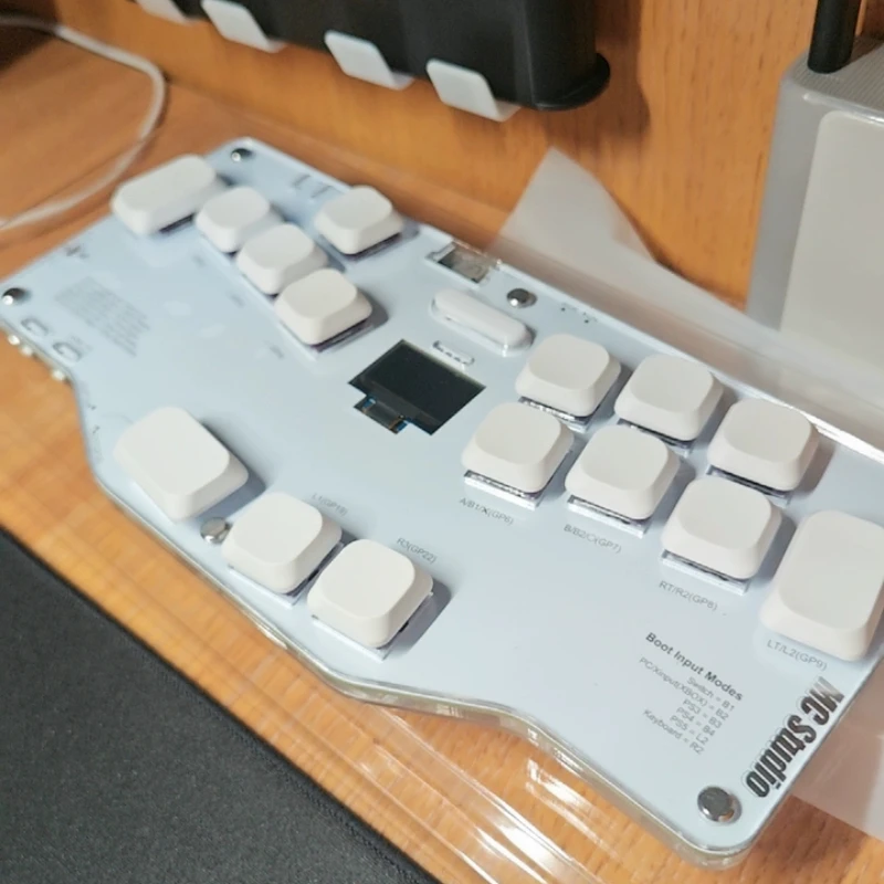 MCstudio Fighting Keyboard Mixbox Street Fighter King Switch Arcade Game Steam Joystick PS Design Ergonomics Keyboard Accessorie