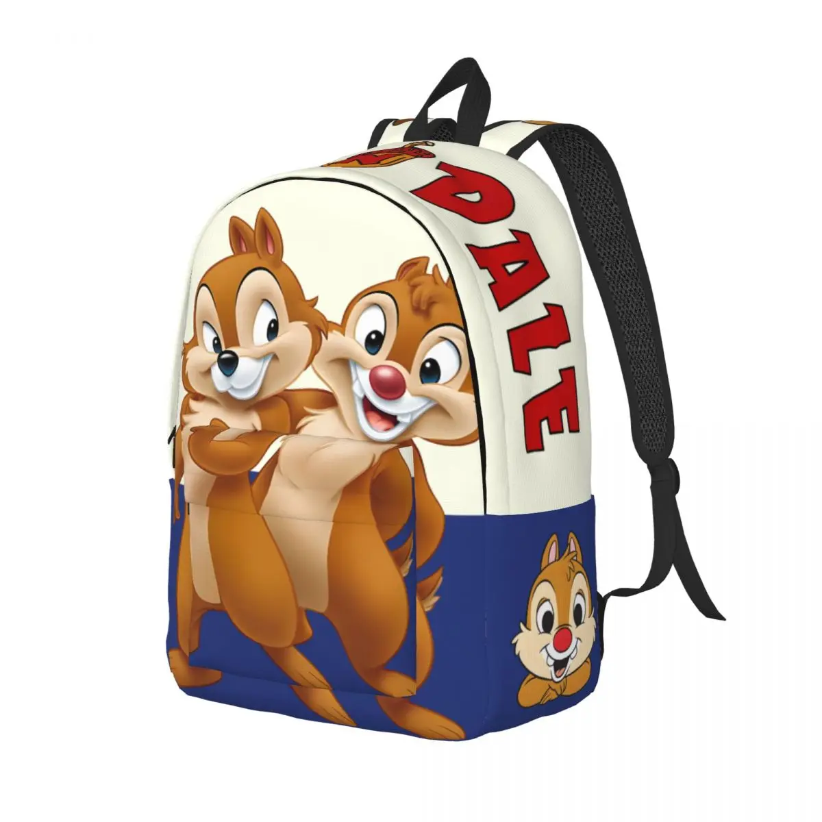 Solid Chip And Dale CUT Cartoohirt Bookbag Hiking Zipper Closure Disney Chip 'n' Dale Grils Book Pack Gift