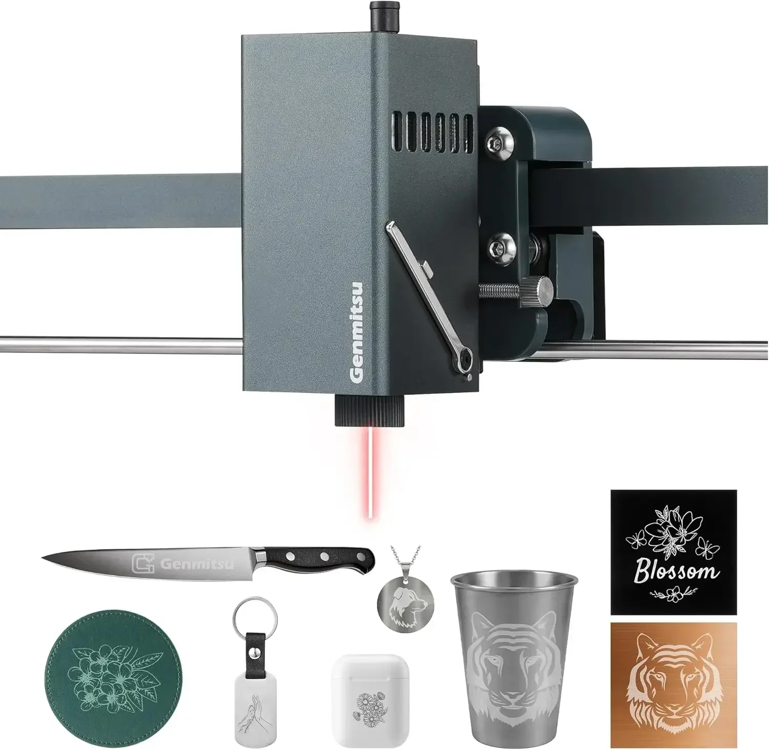 

Genmitsu 1064nm Infrared Laser Module for Engraving Metal, Plastic, Acrylic, 0.01mm Accuracy, 1W (1000mW) Laser Head for Kiosk K