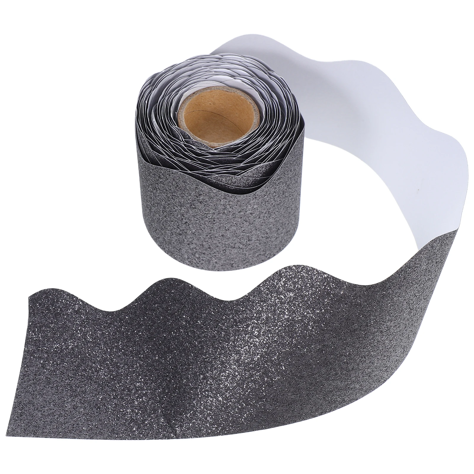 Chalkboard Border Sticker Bulletin Decorations Glitter Grey Paper Blackboard Trim