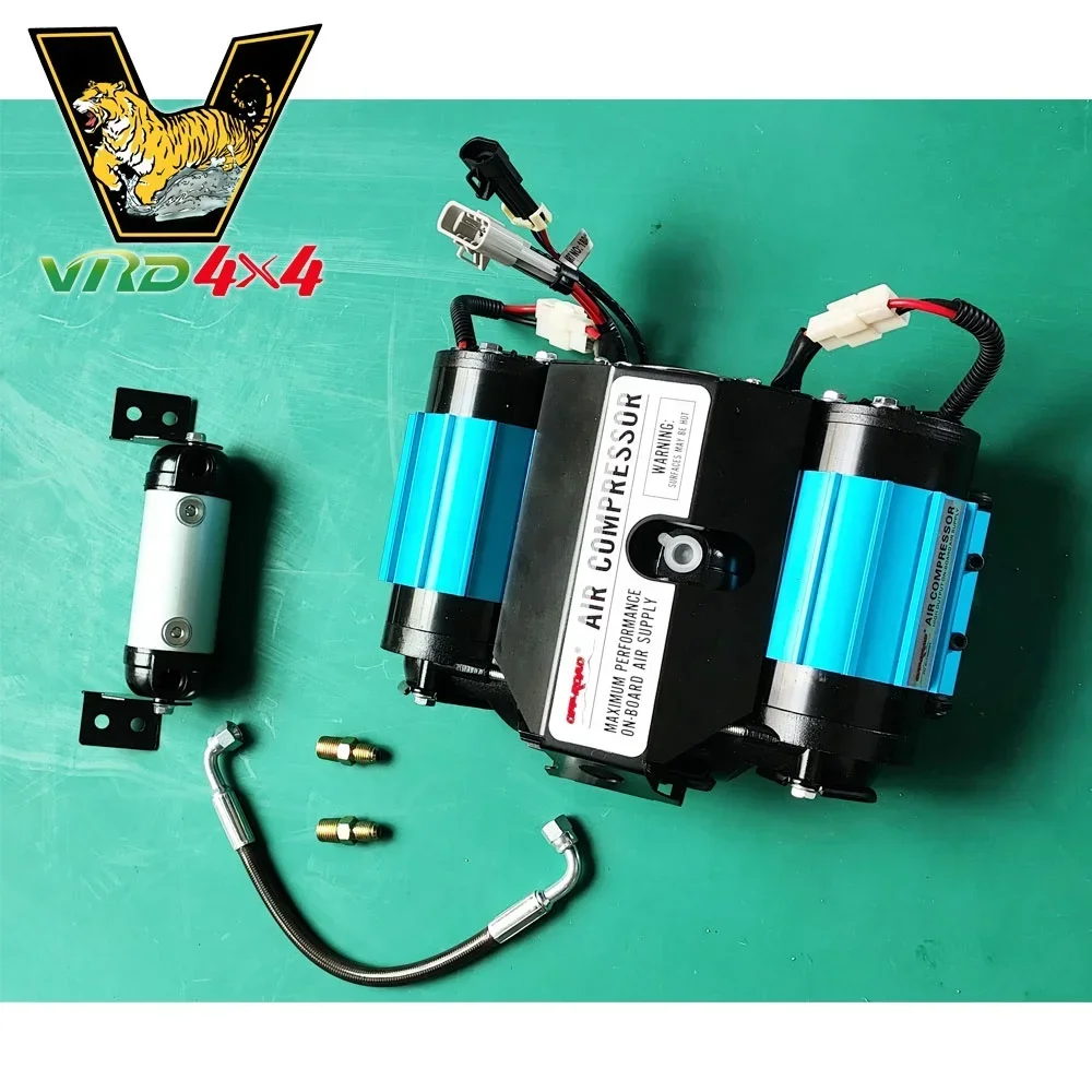 NEW 4X4 Air Deflator Pressure Gauge 4WD 4X4 Offroad Double Cylinder Air Compressor Tire Inflator Air Pump