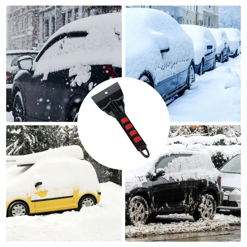 Szyba skrobak do śniegu do czyszczenia lodu do samochodu z ergonomiczny uchwyt 2 w 1 czyszczenie samochodu niezbędne do Mini Van samochód sportowy drogi
