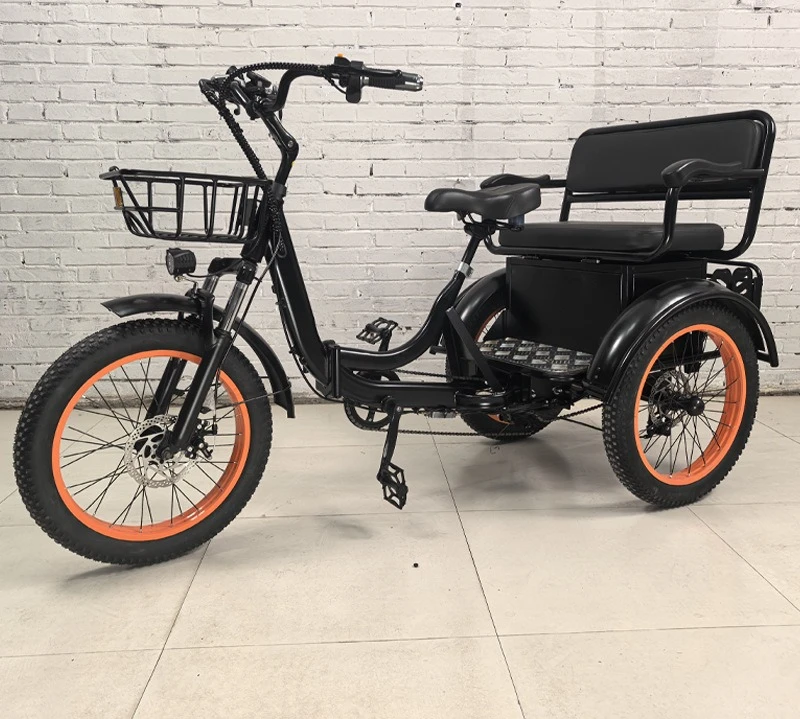 20-Inch electric power tricycle front and rear framed cargo large-load electric tricycle