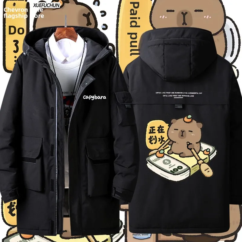 

ex Anime Penguin Character Winter Jaet Polyester Fiber down Coat Warm Thiened Outerwear for Men And Women