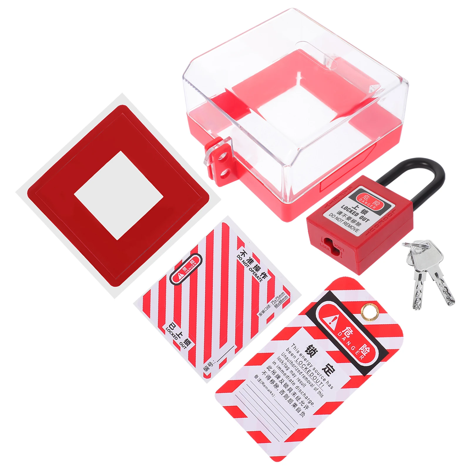 

1 set Switch Protective Button Durable PC Material Easy Installation Prevent Switch Safety Child Proof