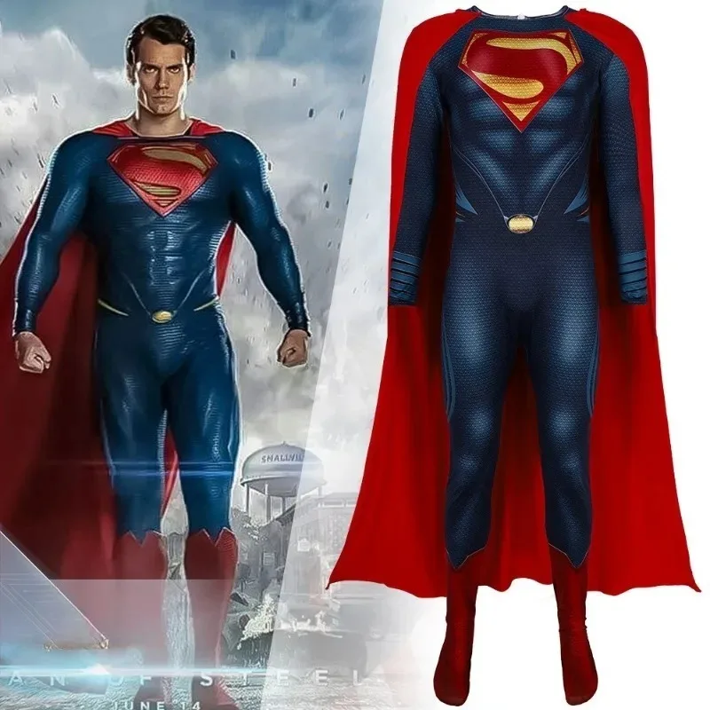Superman Cosplay Costume Halloween Carnival Party Costume Stage Performance Male and Female Hero Costume Party view 4