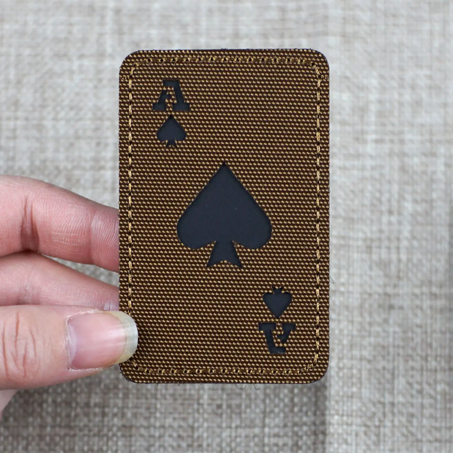Creative Playing Cards - Club Ace Magic Patch Badge - Outdoor Tactical Morale Badge Arm Badge Personal Backpack Accessory Patch