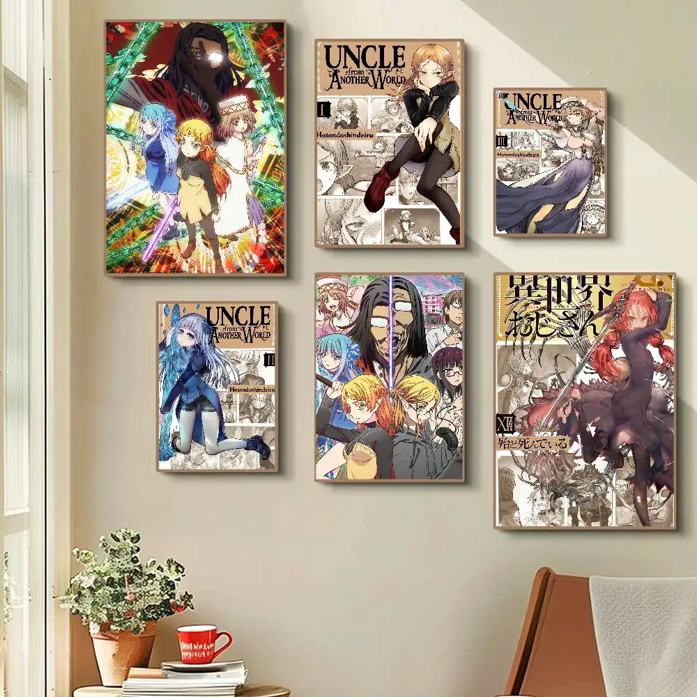 Anime Uncle From Another World Aesthetic Poster Room Home Decoration Paintings Hanging Classic Birthday Gifts