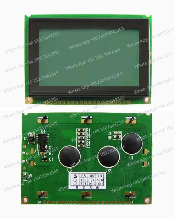 

20PIN fstn COB 12864 LCD Graphic Module S6B0107 Controller 5.0V Grey LED Backlight Black Font 8-Bit Parallel Interface