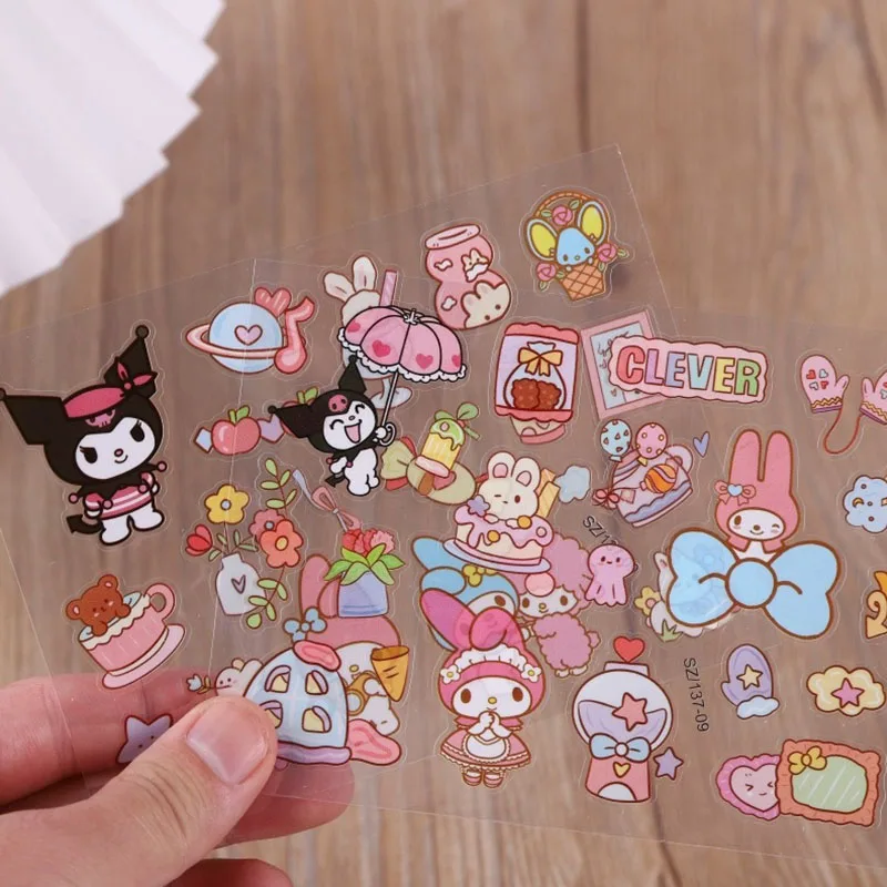 30 Pack/Lot Sanrio Cartoon Kuromi Melody Sticker Cute Scrapbooking DIY Diary Trang trí Sticker Album Stick Label