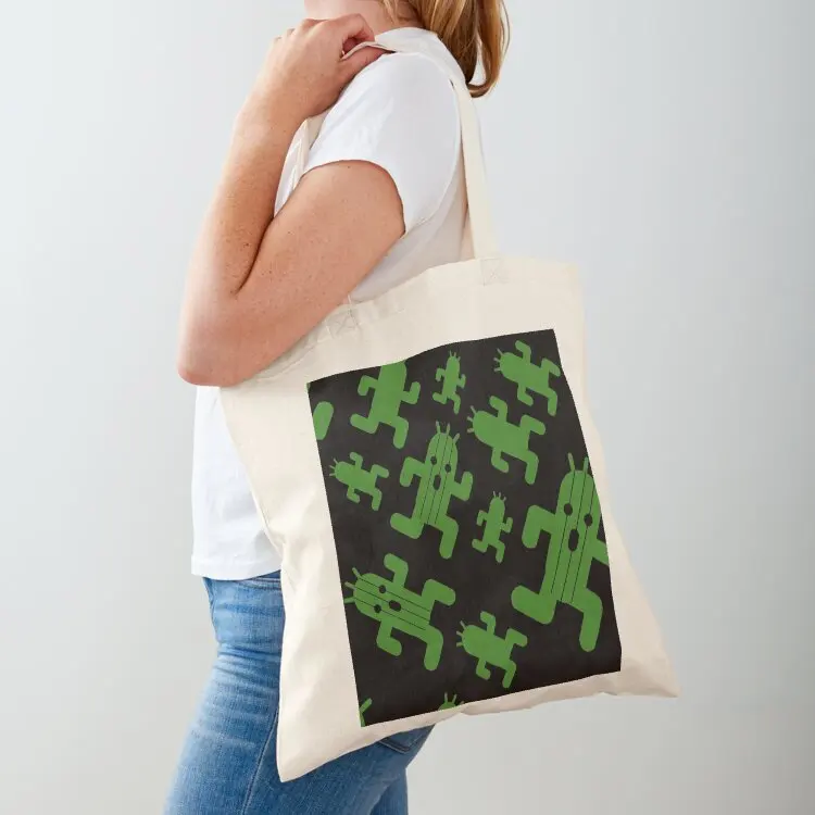 

Cactuar print Tote Bag free delivery bags shopping cart bags tote bag women Shopper handbag