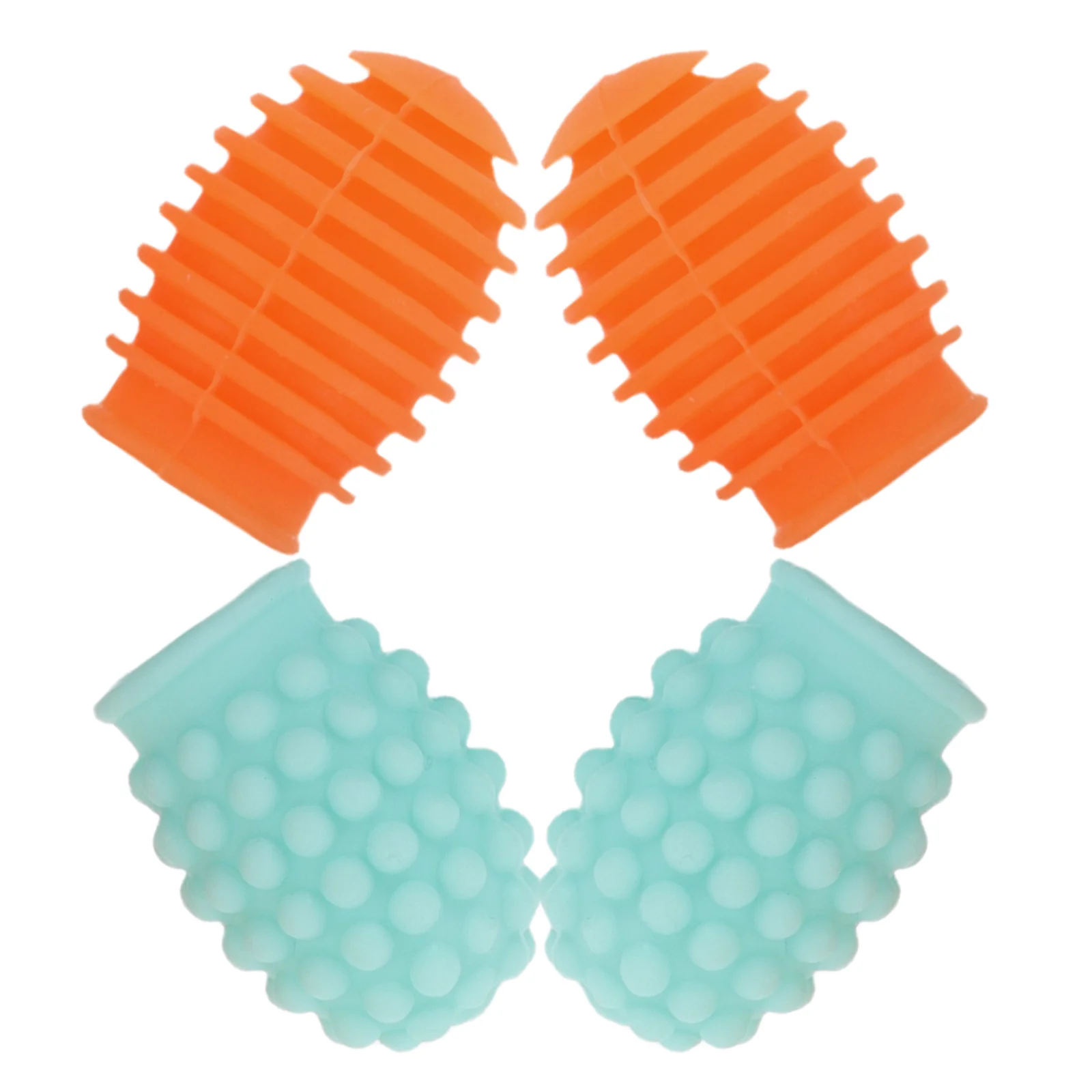 

2 Pairs Drumstick Set Dampener Head Cover Practice Tool Tips Replacement Accessory Electronic Sleeves