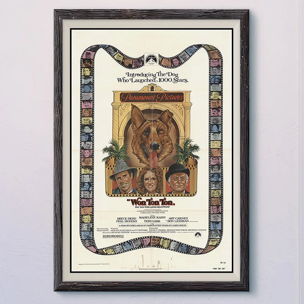 N589 WON TON TON Vintage película clásica pared tela de seda HD póster arte decoración del hogar regalo