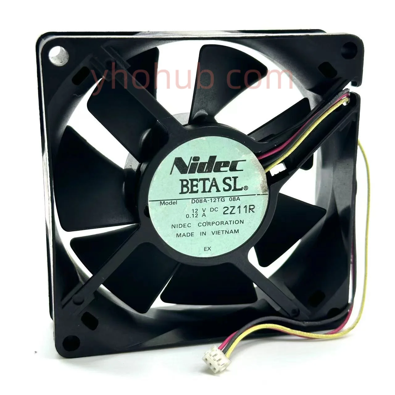 

Nidec D08A-12TG 08A DC 12V 0.12A 80x80x25mm Server Cooling Fan