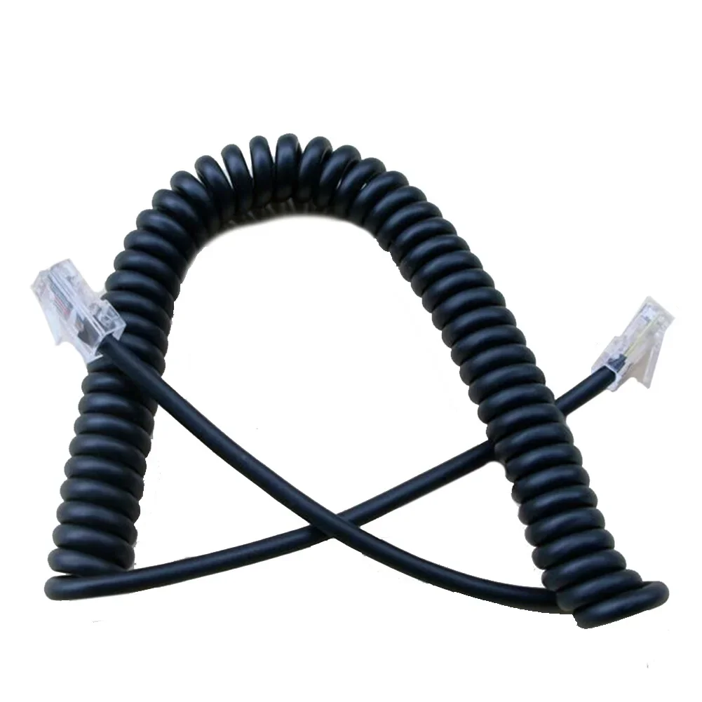 

Microphone Cable For Icom HM-207-S HM-133-V IC-2300H IC-2730A ID-5100A ID-4100A Approx 5'' When Extended