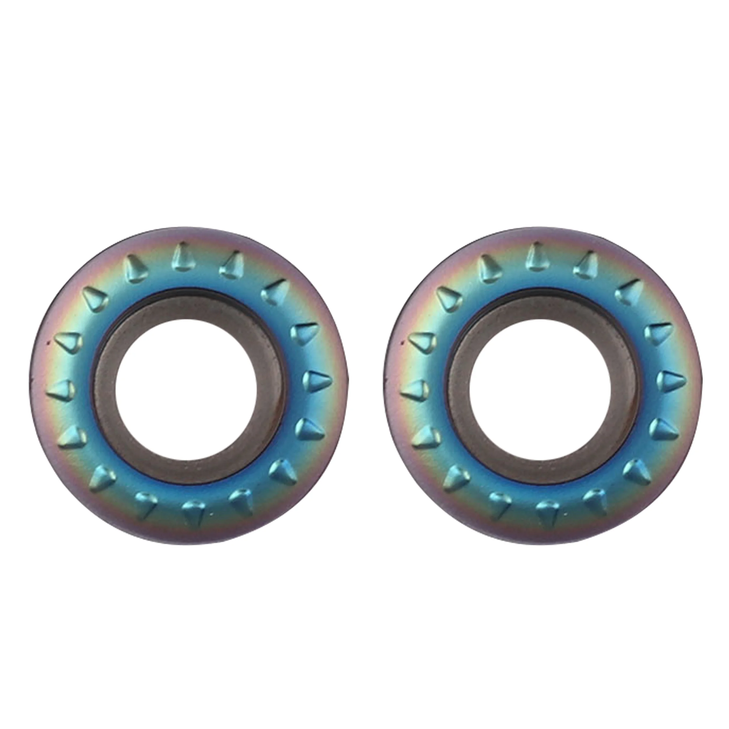 RPMT1003MOE-JS-torno de carburo de alta calidad, herramientas de torneado, hoja redonda colorida, TF618, RPMT10T3MOE, CNC