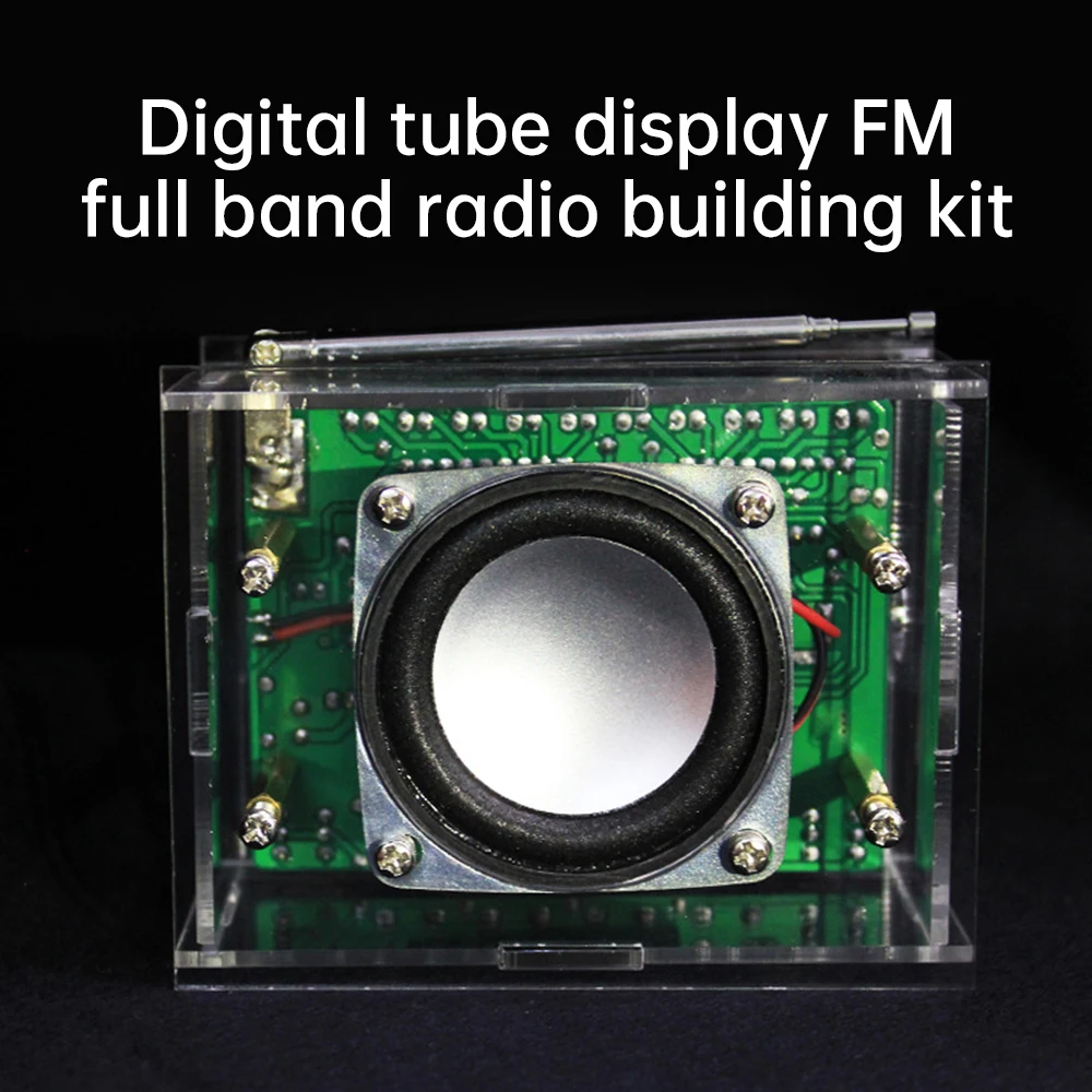 87 - 108MHZ FM Digital FM Radio Assembly Kit RDA5807 LCD Display DIY Welding Dispersed Parts  Beginner Welding DIY