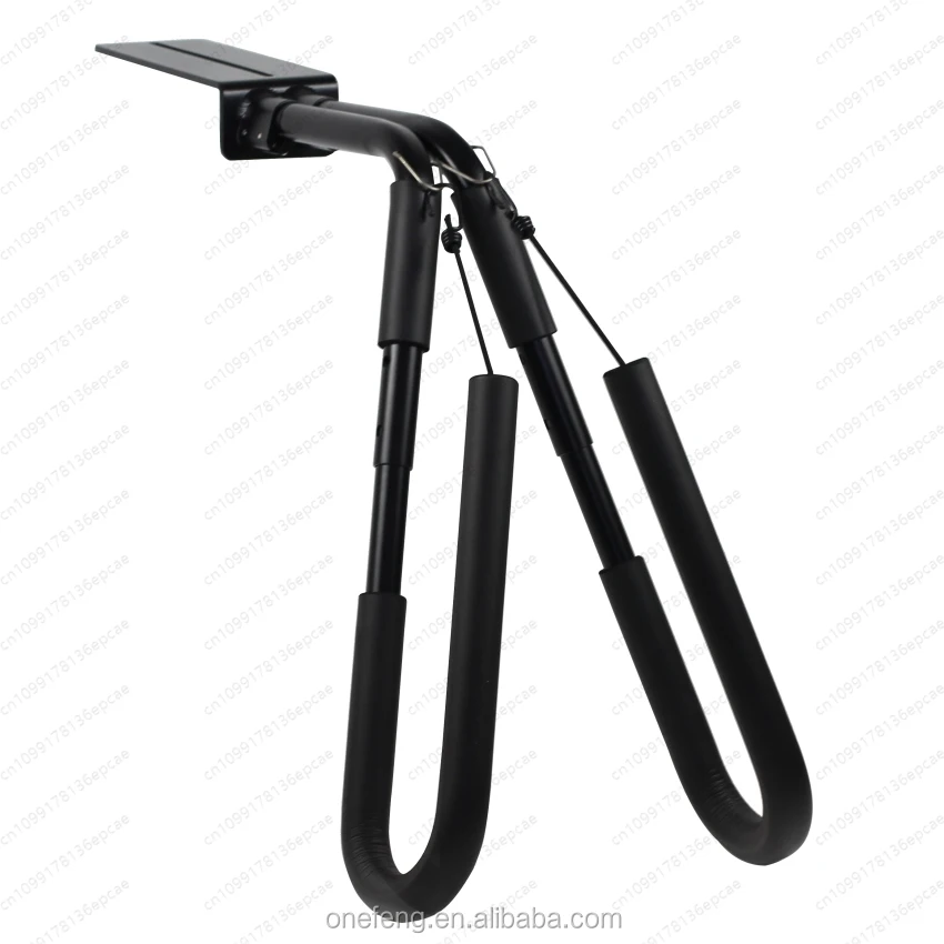Moped surfboard rack with surfing equipment