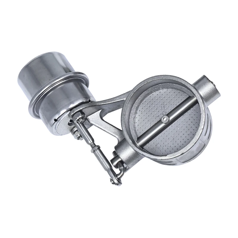 1 قطعة نظام عادم السيارات العالمي صمام تفريغ 51 63 76 مللي متر الفولاذ المقاوم للصدأ عادة مغلقة ومفتوحة صمام تفريغ للسيارة