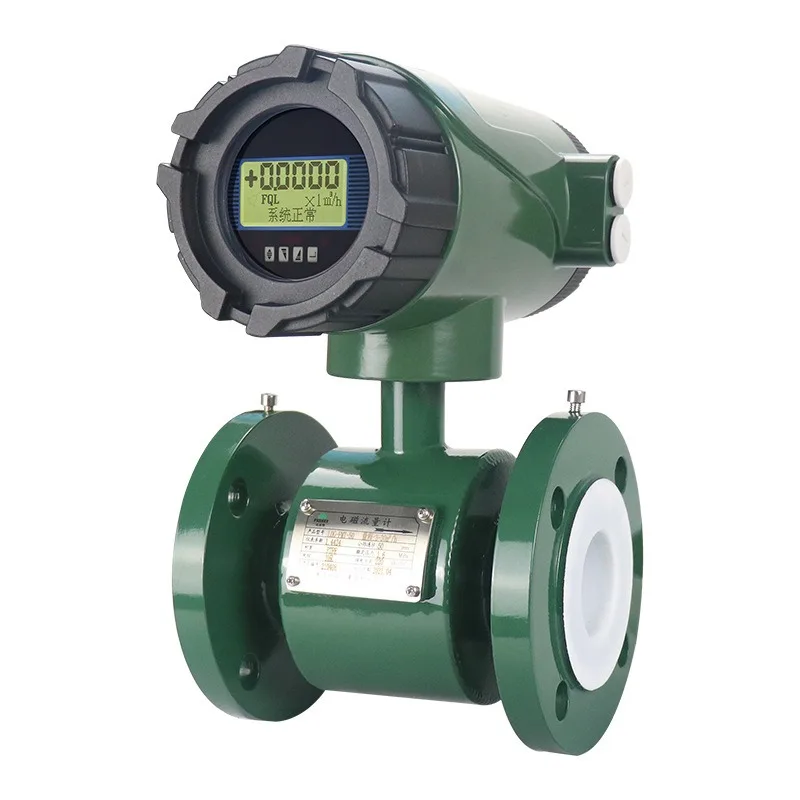 For electromagnetic flowmeter acid and alkali corrosion industrial sewage slurry integrated split flowmeter
