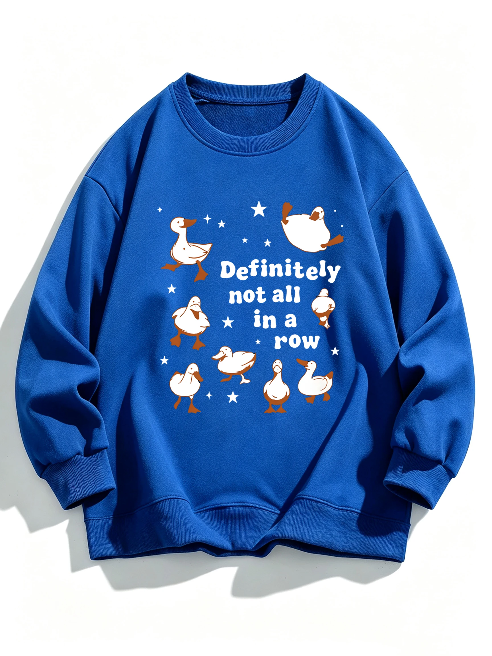 Definitely Not All In A Row Printing Man Fleece Spring Autumn Tops Daily Soft Sports Pullovers Comfortable Street Sweatshirts