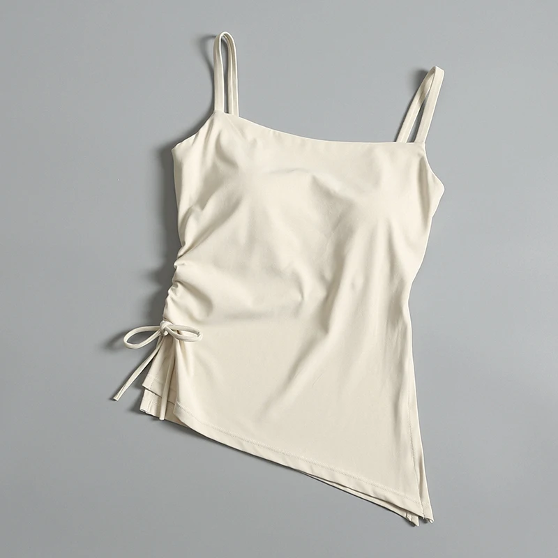 Chaleco de traje de Yoga para mujer en verano, sujetador ajustado sexy, mono deportivo sin mangas, estilo fino con almohadilla para el pecho