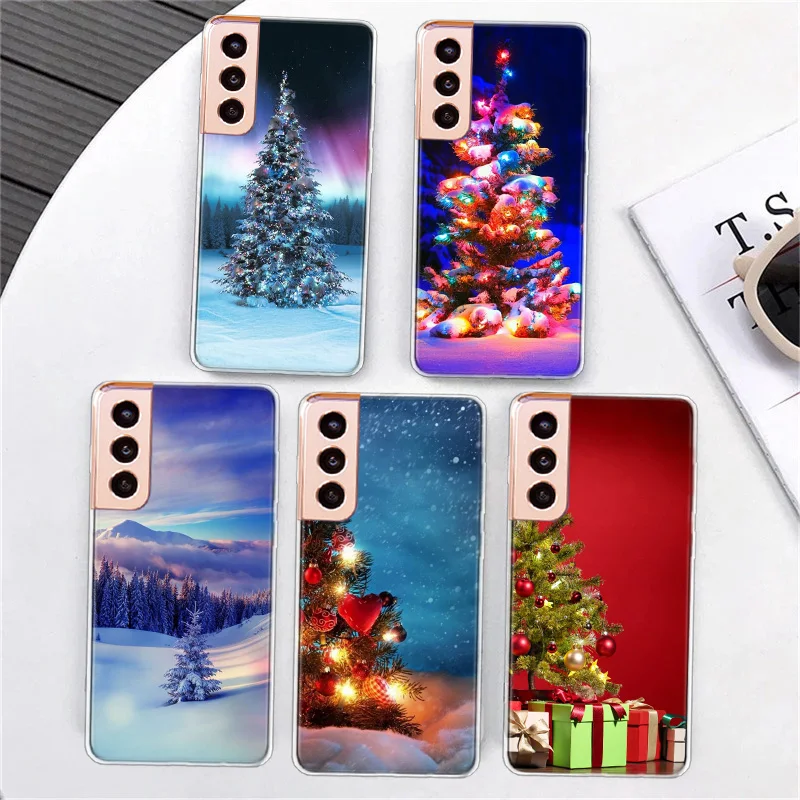 Merry Christmas Tree Deer Phone Case For Samsung Note 20 Ultra 10 Lite 9 8 Galaxy A9 A8 A7 A6 J8 J6 J4 Plus A90 5G A80 A81 A91 C