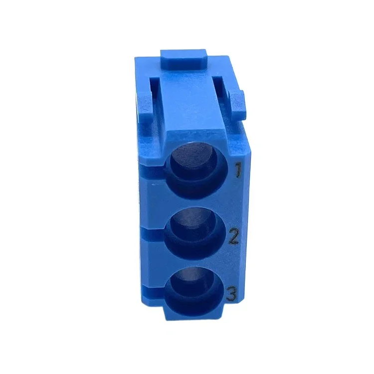 09140034501 HARTING Heavy-duty Connector 3-pin Blue Pneumatic Module Combination Plug