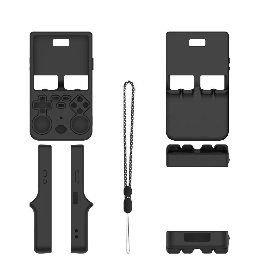 حافظة من السيليكون لوحدة التحكم في الألعاب R36 Ultra، حافظة بسيطة بلون موحد