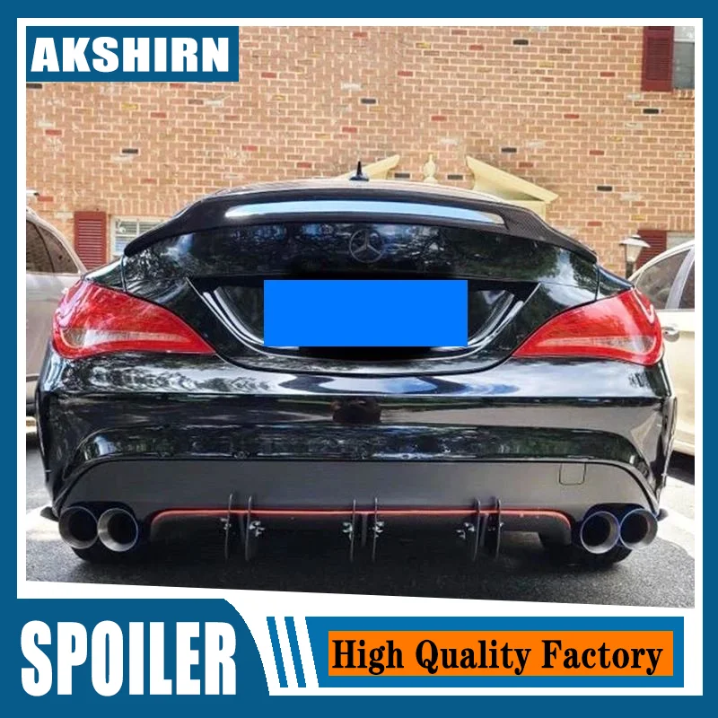 For Mercedes Cla Spoiler Cla45 W117 C117 Carbon Fiber Rear Trunk Wings Spoiler Cla 200 250 260 Renntech 2013 2014 2015 