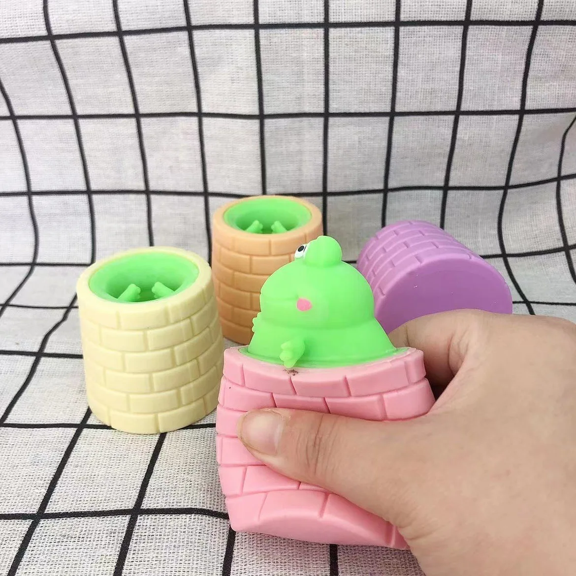 Anti-Stress ของเล่นน่ารักกบบีบ Fidget ของเล่น Squishy ตลกความเครียดบรรเทาสําหรับเด็กผู้ใหญ่ของขวัญ PROP 1pcs J177
