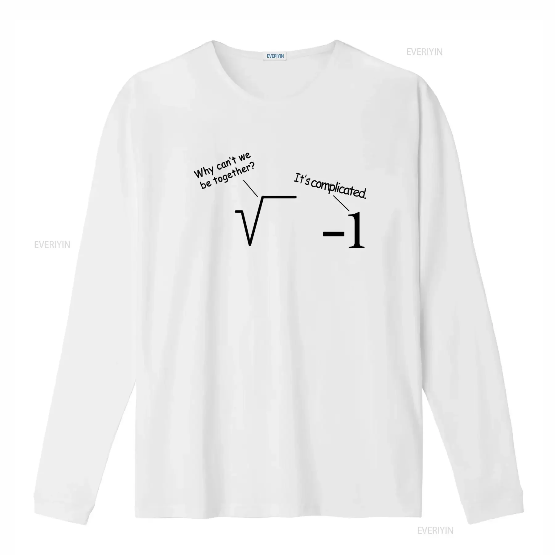 Why Can't We Be Together It's Complicated Funny Math Solving Men's T shirt vintage Washed Top For Everyday Wear homme