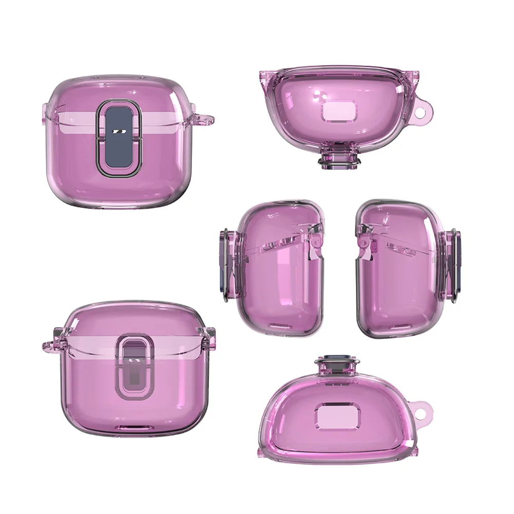 Earbuds Skin Cover Shockproof Hard PC Shell Clear Case Cover Protective Sleeve Anti-drop for JBL Tune Flex 2023 Wireless Earbuds