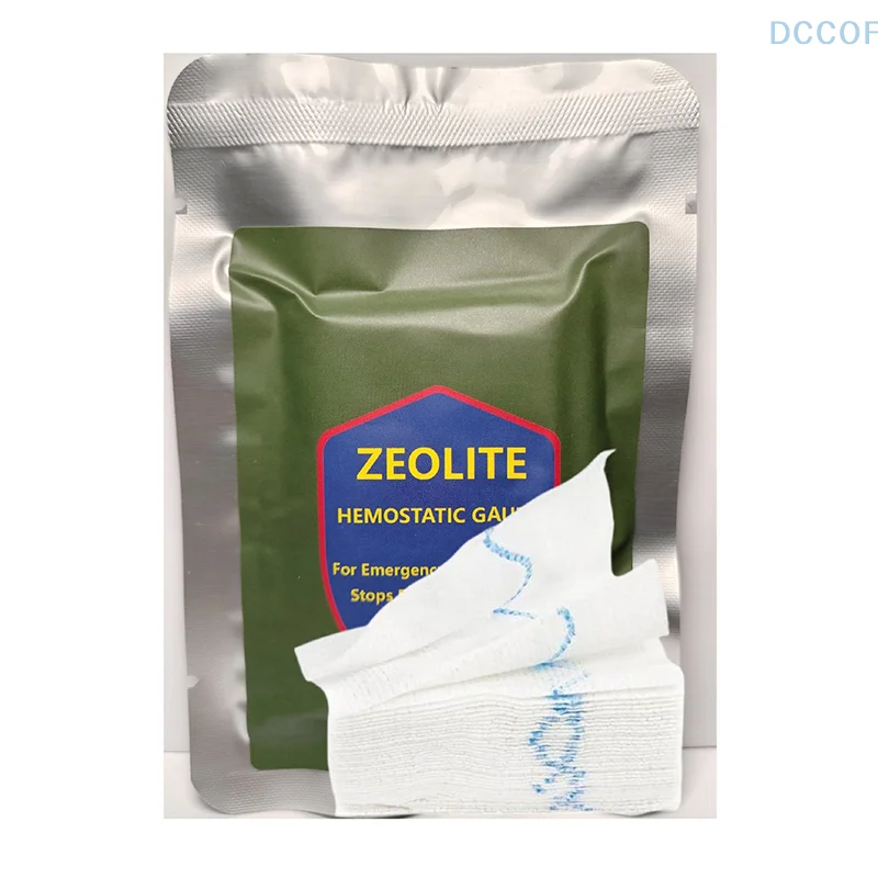 1Bag Hemostatic Kaolin Gauze Combat Emergency Trauma Z-Fold Soluble For Ifak Tactical First Aid Kit Medical Wound