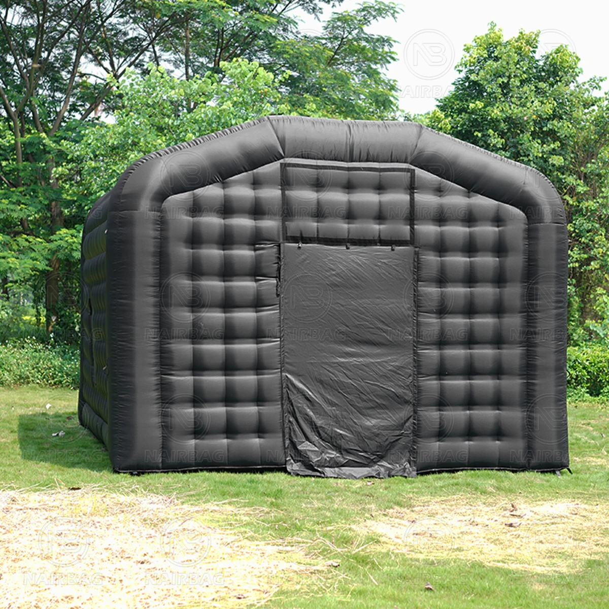 NAIRBAG tente de discothèque gonflable Portable Oxford18x16x12ft cour extérieure enfants adultes Cube tente de fête gonflable avec ventilateur