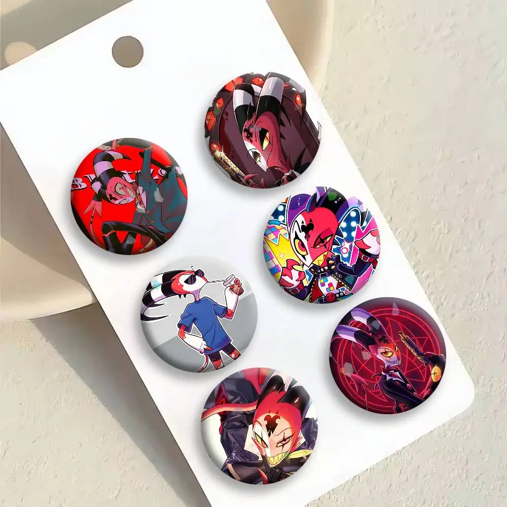 Helluva Boss Blitzo Brooches Cartoon Badge Pins Backpack Hat Accessories Friend Gift