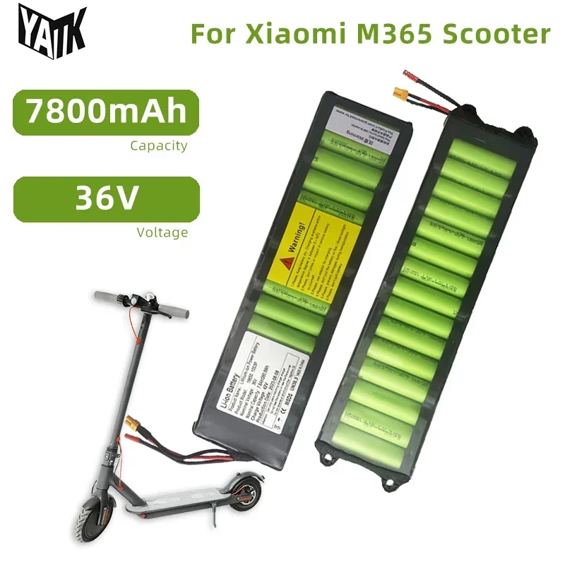 

For Xiaomi M365 Electric Scooter Battery Pack 18650 10S3P 36V 7.8Ah Electric Bicycle Batteries XT30 JST Built-in BMS Protection