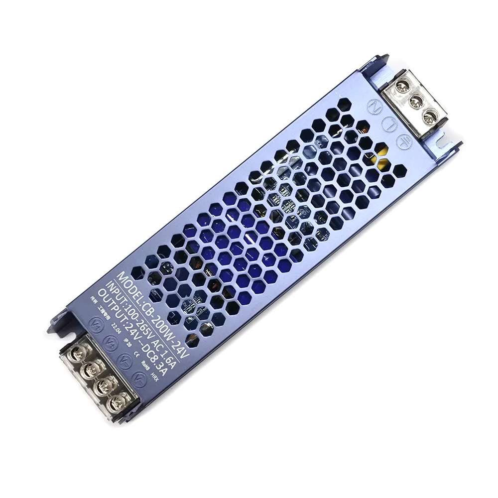 

For Flexible Led Strip Light OEM AC100-265V 60W 100W 200W DC 12V 24V AC220-240V Driver Led Switching Power Supply