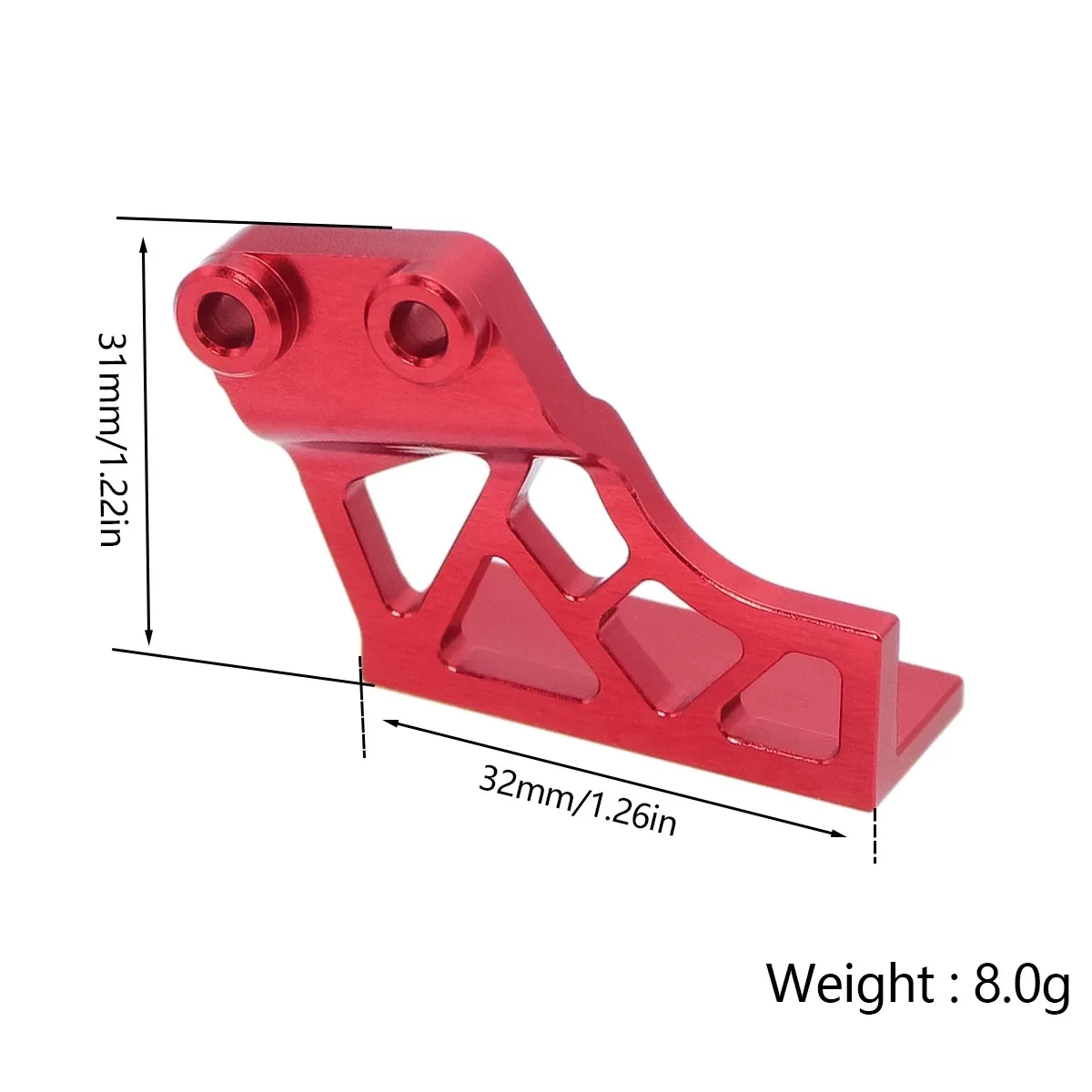 Plaque de protection de chaîne en alliage d'aluminium, pour pièces de mise à niveau de moto LOSI 1/4 PROMOTO-MX RC