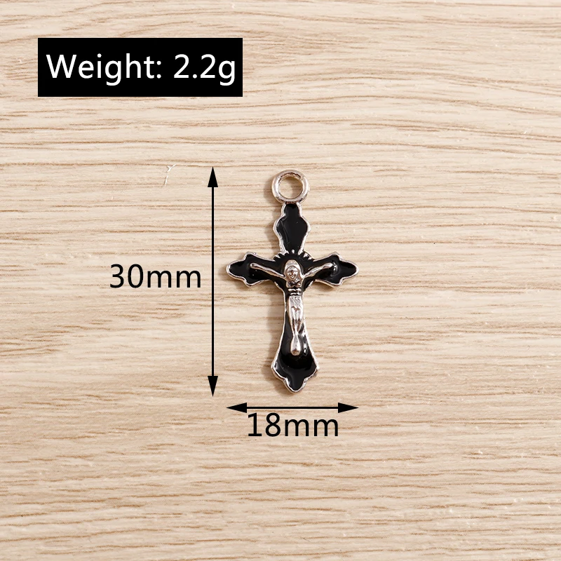 10 Stück süße Legierung Steampunk Kreuz Charms für Schmuckherstellung DIY handgemachte Tropfen Ohrringe Anhänger Halsketten Handwerk Zubehör – Detail 20