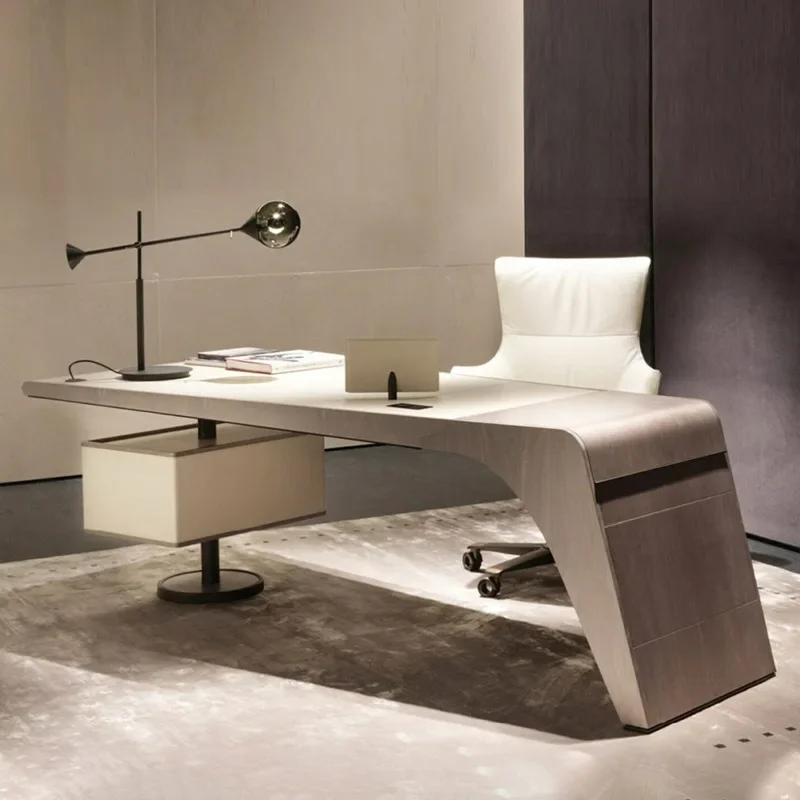 Italian desk, boss president's desk, Italian office desk and chairs, replica computer