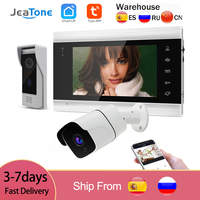 Jeatone Tuya Wifi Wireless VideoPhone Intercoms System forHome Indoor  Monitor 720P Doorbell Outdoor Surveillance Camera Doorman