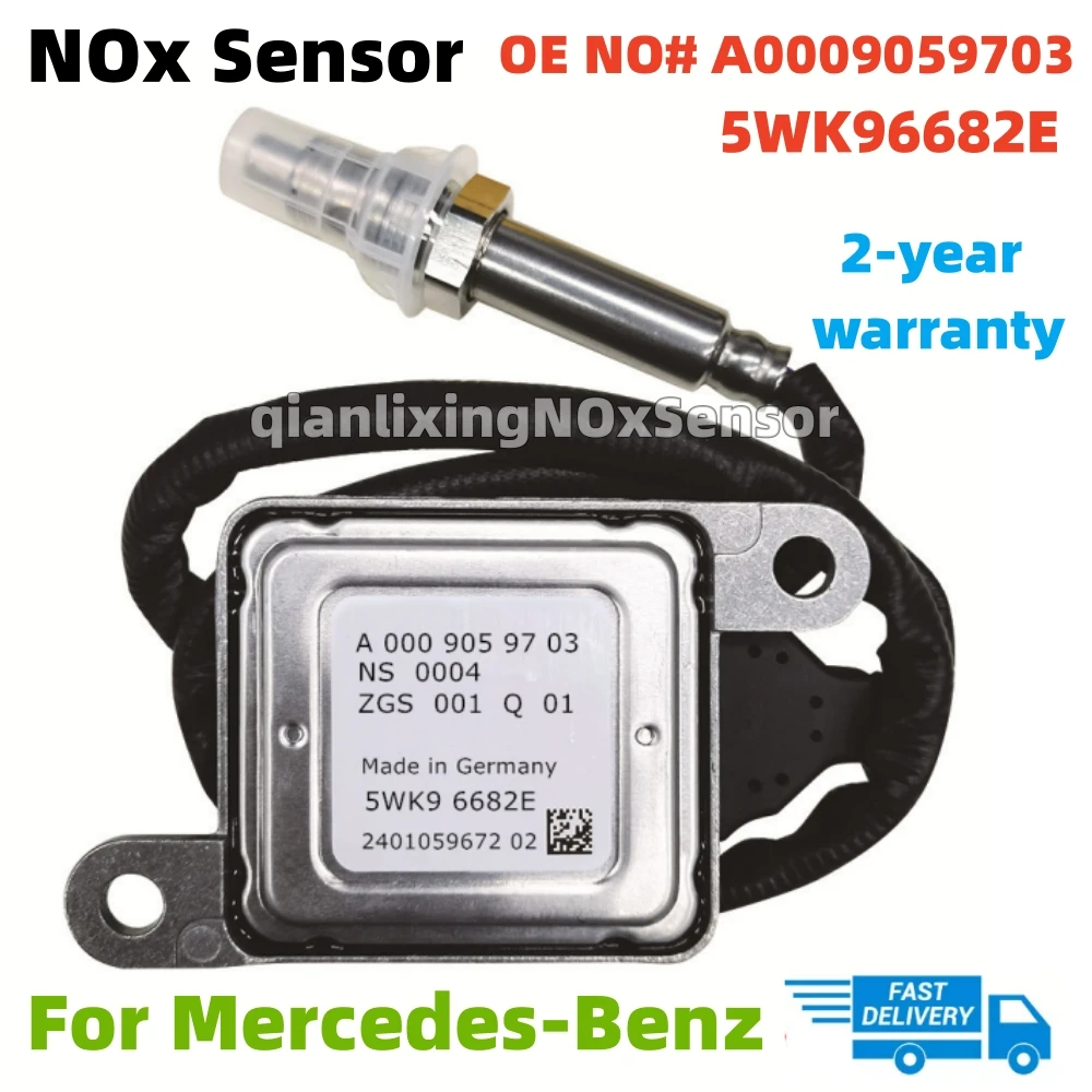 A0009059703 5WK96682E Original New Nitrogen Oxygen NOx Sensor 12V For Mercedes-benz A0009052809 A0009058511