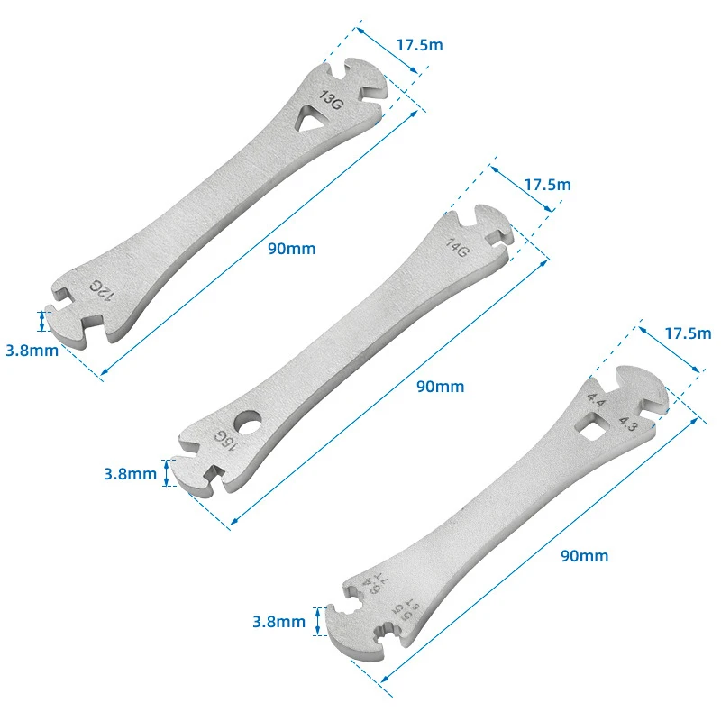 12 13 14 15G Bicycle Spoke Wrench Bicycle Bike Rim Wheel Spokes Wrench Fastening Correction Device Repair Tool For Shimano Mavic