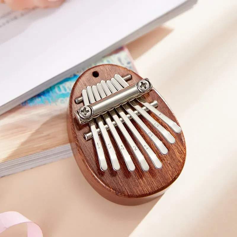 8 Key Mini Portable Wooden High Quality Exquisite Finger Thumb Piano Marimba Musical Good Accessory Pendant Gift Home Decor