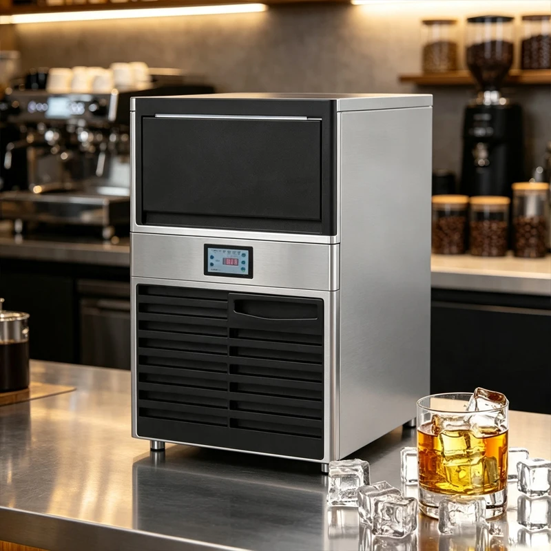 Commercial Underbench Ice Maker Intelligent Ice Producing Unit Cube Ice Manufacturing Equipment For Bar