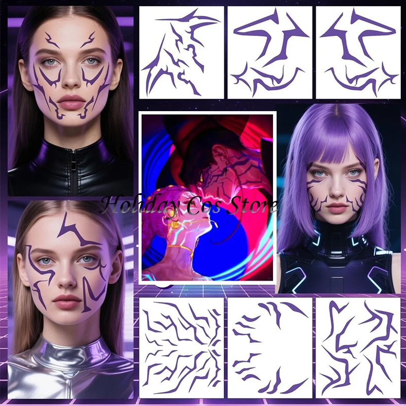 

Аниме KPop охотники на демонов Джёну Руми Кан реквизит для косплея татуировка наклейка Руми татуировка наклейка демоннирующая наклейка для Хэллоуина