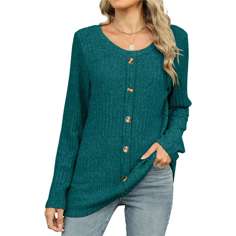 

ASDS-Womens Lightweight- Sweaters 2025 Long Sleeve Henley Shirt Fall Casual Crewneck Tunic Tops
