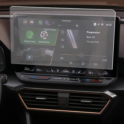 Imagen 2 del producto Protector de pantalla de película de TPU para Cupra Formentor Facelift/Cupra Leon MK4 2025, Panel GPS de navegación para coche de 12,9 pulgadas, infotainment