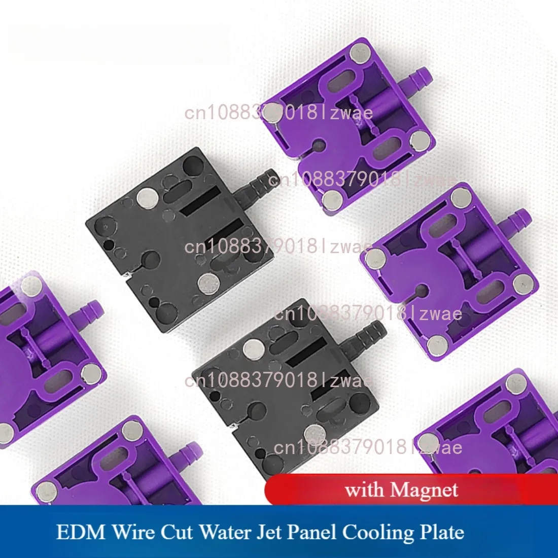 1pc EDM Wire Cut Water Jet Panel Cooling Plate with Magnet 50*50mm 60*60mm for WEDM Wire Cutting Machine